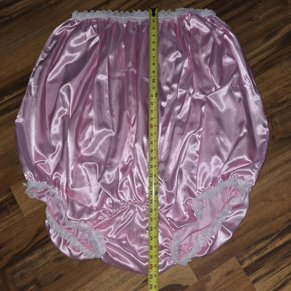 Gigantic Pink Satin Giant Novelty Granny Panties - Picture 2 of 3